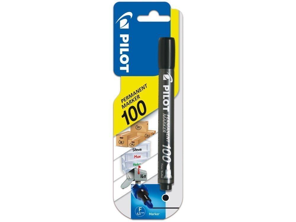 Blis Permanent Marker 100 Fine Black 1pk